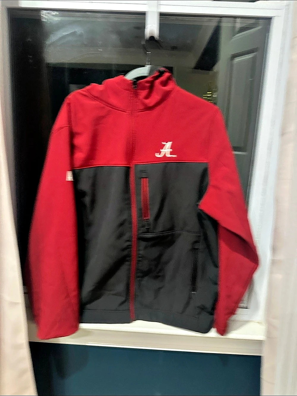 Colosseum Alabama Color Block Jacket in Red & Black Size Large Like New